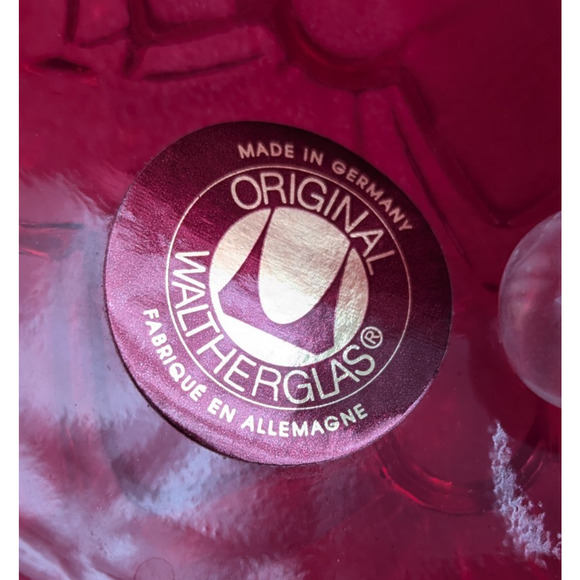 Original WaltherGlas Red Glass Bell Winter Christmas Tree Germany 5.5" H Rare - Picture 8 of 10